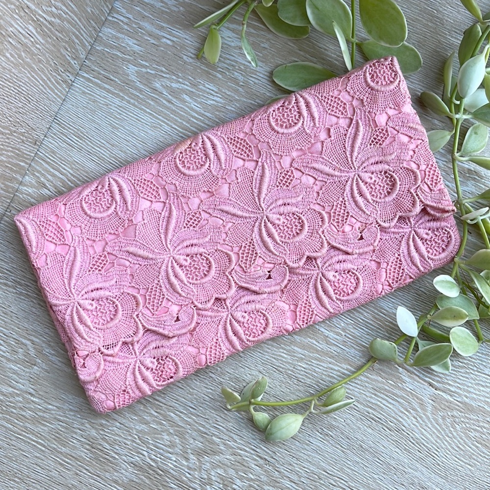 Vintage Handmade Envelope Style Lace Wallet